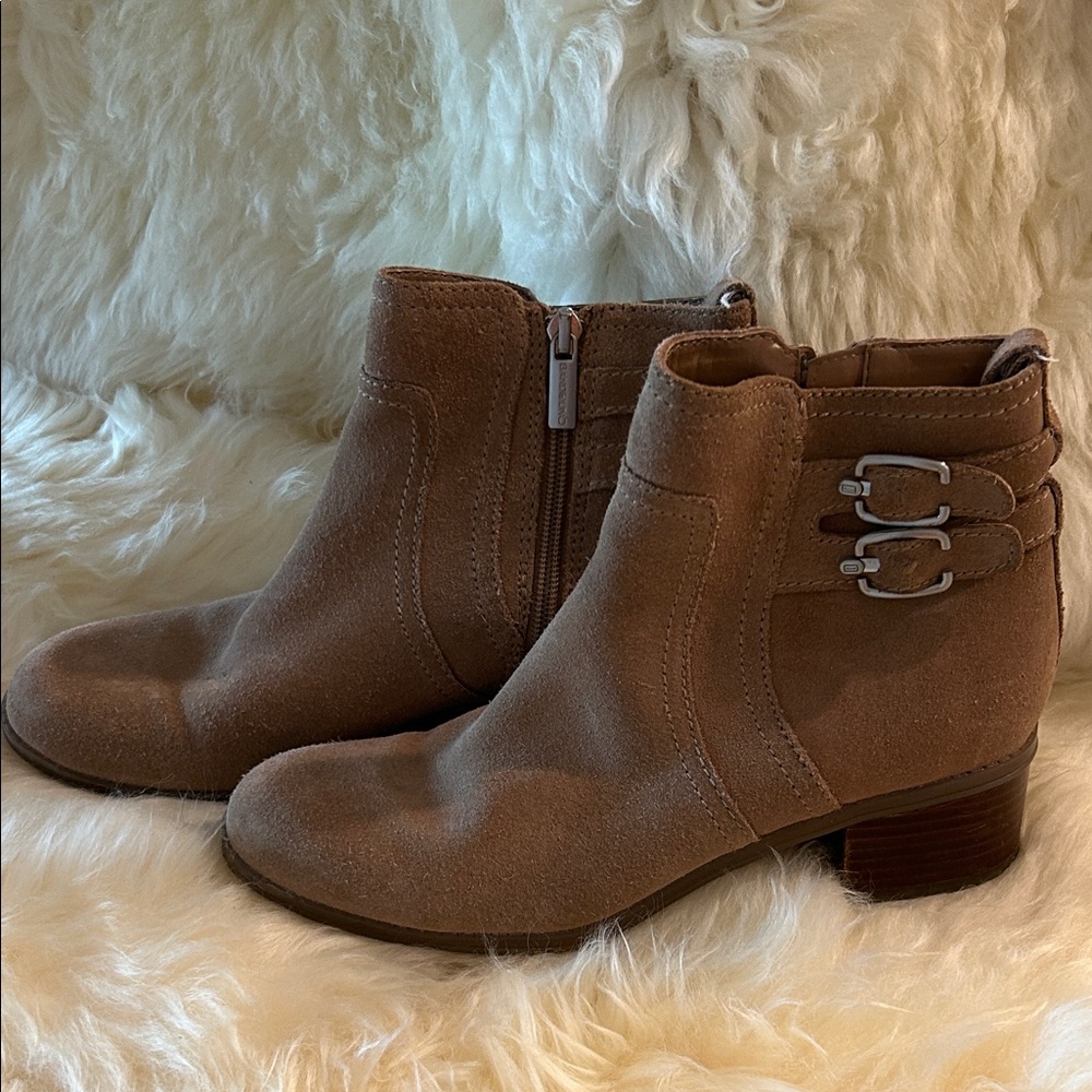Tan Suede Ankle Boots